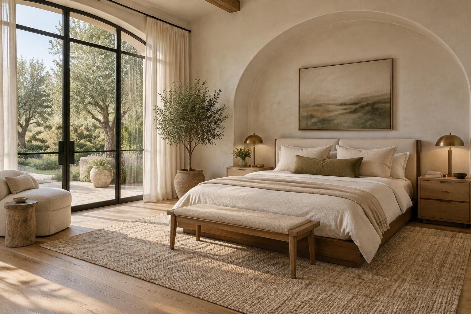 a suite in linen and oak — architectural inspiration